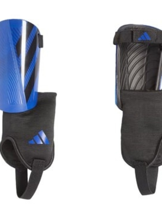 adidas Other - adidas Blue & Black Youth Soccer Shin Guards w/ Ankle Sleeves For 3'11-4'6 Tall